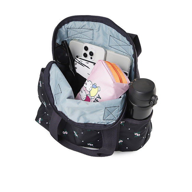 Double Trouble Backpack In Floral Lattice Emb - 46321333535022
