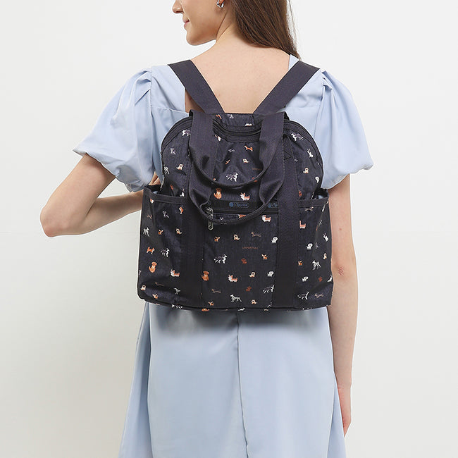 Double Trouble Backpack In Woof Wonderland - 45584939974958