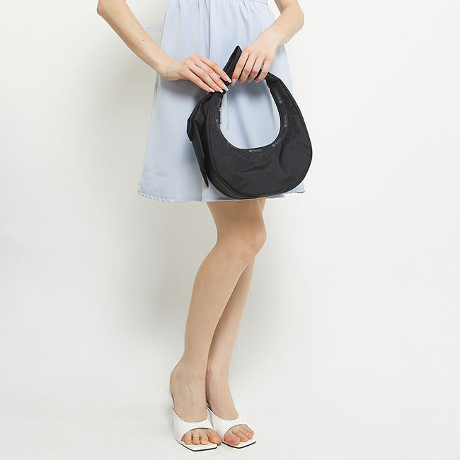 Bow Crescent Shoulder In Black Bows - 46321335894318