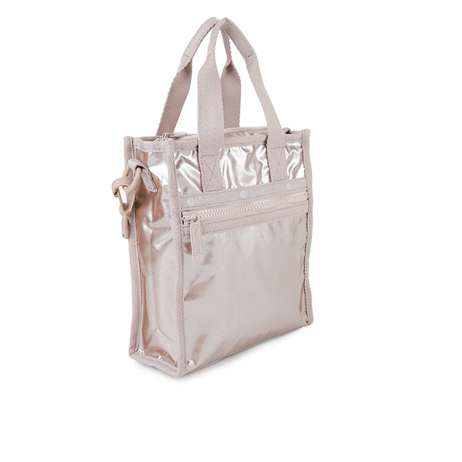 Mini N/S Tote In Rose Gold Shine - 45585566302510