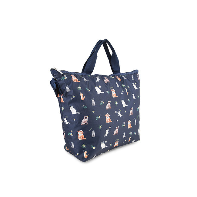 Deluxe Easy Carry Tote In Tropical Meow Cat - 45428950532398