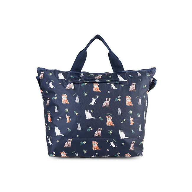 Deluxe Easy Carry Tote In Tropical Meow Cat - 45428950565166