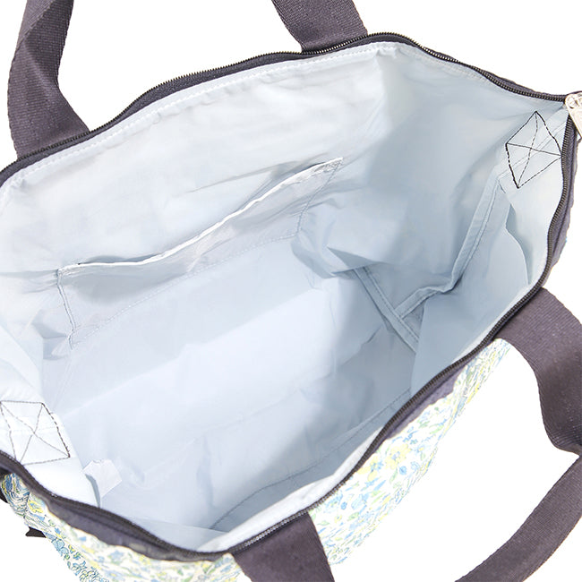 Deluxe Easy Carry Tote In Tapestry Flower Blue - 45585911447854