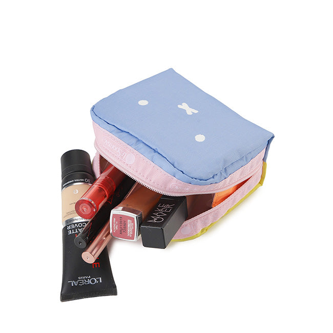 Square Cosmetic In Miffy Blue/Yellow Sq - 46321346838830