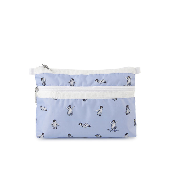 Cosmetic Clutch In Petite Penguins White - 46321347199278