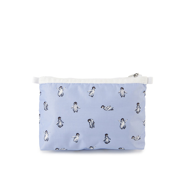 Cosmetic Clutch In Petite Penguins White - 46321347264814