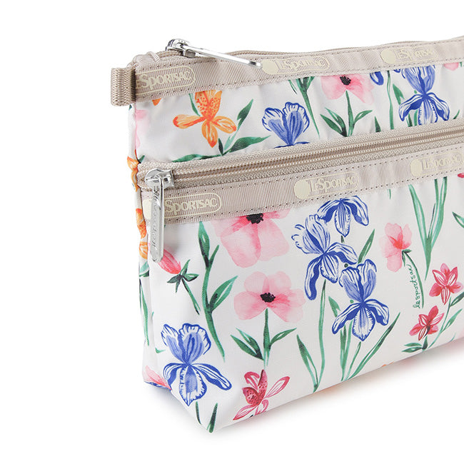 Cosmetic Clutch In Watercolor Botanical - 46321348870446