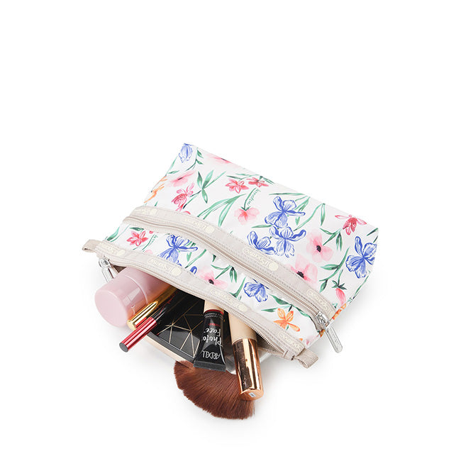 Cosmetic Clutch In Watercolor Botanical - 46321348935982