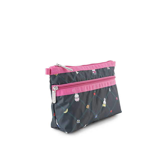 Cosmetic Clutch In Miffy Orchard Green/Pink - 46321352147246