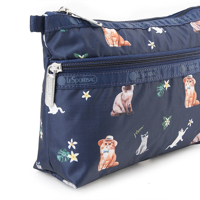 Cosmetic Clutch In Tropical Meow Cat - 45450046341422