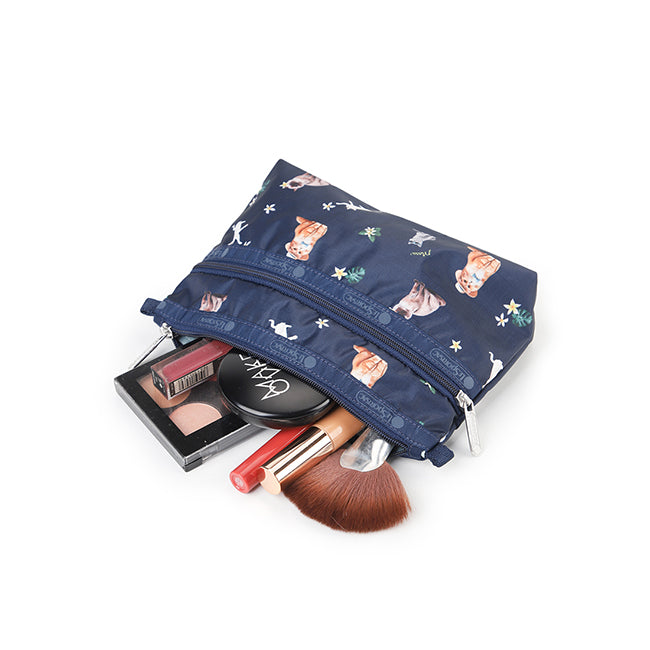 Cosmetic Clutch In Tropical Meow Cat - 45450046406958