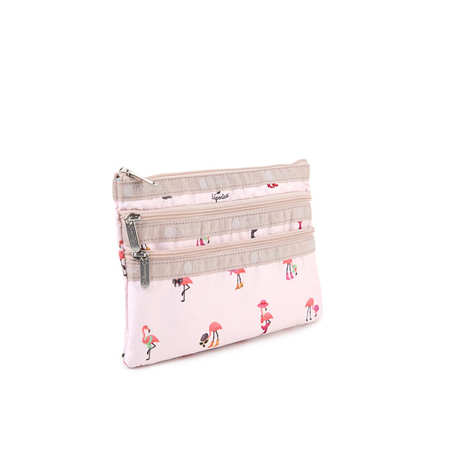 3-Zip Cosmetic In Flamingo Party - 45450176495918