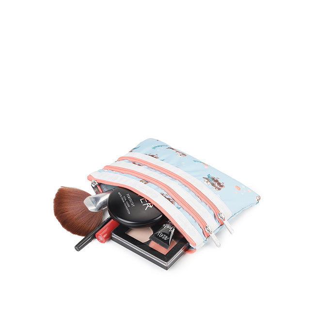 3-Zip Cosmetic In Floating Sea Otters - 45450210738478