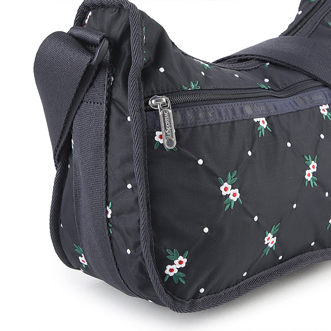 Classic Hobo In Floral Lattice Emb - 46321356079406