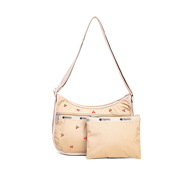 Classic Hobo In Cherry Embroidery - 46321377116462