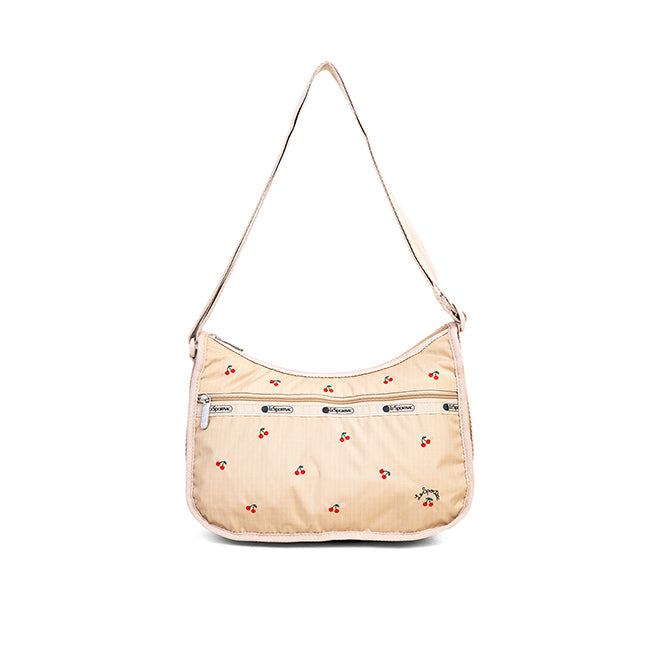 Classic Hobo In Cherry Embroidery - 46321377181998