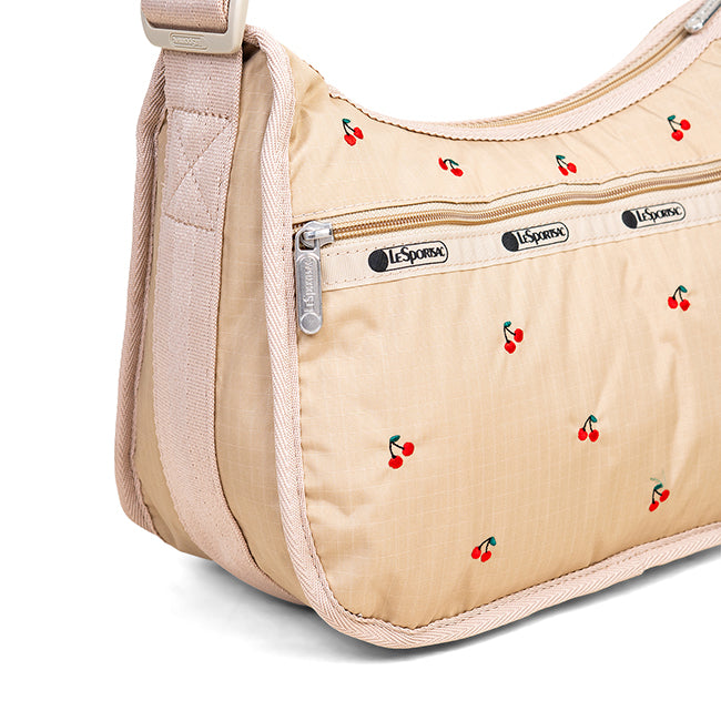 Classic Hobo In Cherry Embroidery - 46321377214766